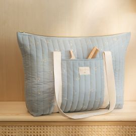 Sac de maternité Paris - Willow soft blue