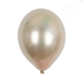 Lot de 5 ballons - Chrome or