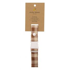 Sangle de poitrine - Colourblocking - Gingham - Schoolbus brown