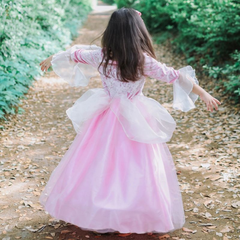 Déguisement Robe de princesse rose pâle et or taille 5 et 6 ans - Great  Pretenders