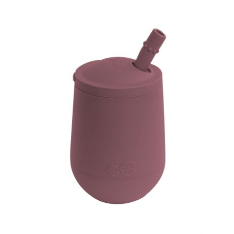Mini cup avec paille et couverclÃ© - Mauve