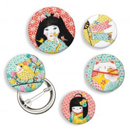 Lot de 5 Lovely Badges - Japon