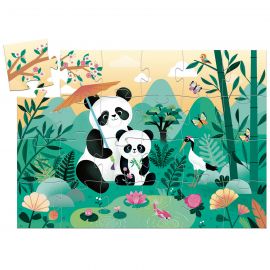 Puzzle silhouette - LÃ©o le Panda - 24 pcs