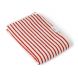 Serviette de plage Hansen - Y & D stripe: Apple red & Creme de la creme