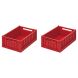 Caisse pliable Weston S 2-pack - Apple red