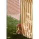 Serviette de plage Mona - Y & D Stripe: Creme de la creme & Apple red