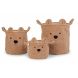 Panier de rangement Teddy - 30 x 30 x 30 cm - Beige