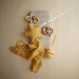 Set de 2 tÃ©tines FRIGG Daisy Bloom en latex - Chamomile & Honey gold