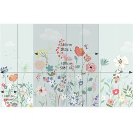 Papier Peint Panorama Fleurs des Champs - XL - 400x250cm