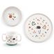 Set vaisselle porcelaine - Pomme des bois