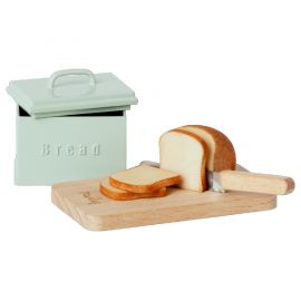 BoÃ®te Ã  pain miniature avec planche Ã  dÃ©couper et couteau