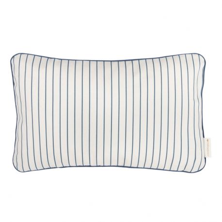 Coussin Jazz - 45 x 30 cm- Blue Thin Stripes & Natural