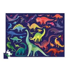 Puzzle avec 36 animaux - 36 Dinosaurs - 100 pièces