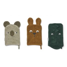 Set de 3 gants de toilette Sylvester - Aussie multi mix