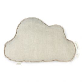 Lin français coussin nuage - Greige - 24x38 cm