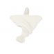 Lin français doudou oiseau - Off White - 40x48 cm