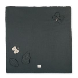 Lin français tapis de jeu - Green Blue - 98x98 cm