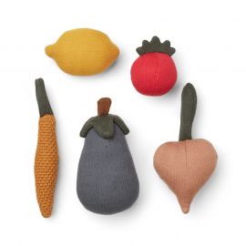 Légumes en tissu Lisa - 5-pack - Vegetables multi mix