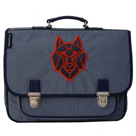 Grand cartable - Loup Bleu