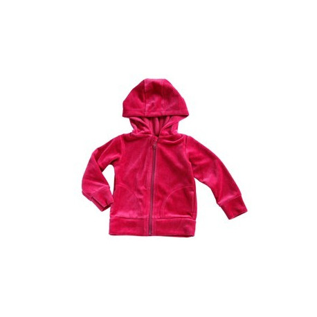 sweat à capuche bébé en velours framboise sweat à capuche bébé en velours framboise