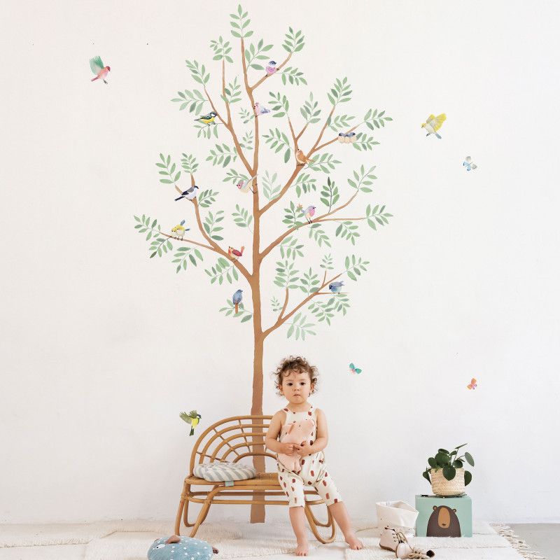 Petit sticker mural Big Tree arbre à motifs : Mimi'lou