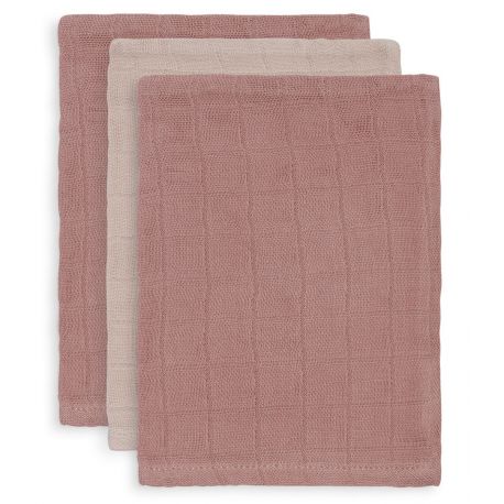 Gant de toilette Bambou Coton - Pale Pink - 3-pack