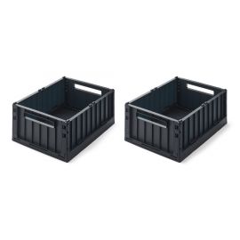 Set de 2 caisses pliables Weston M - Midnight navy