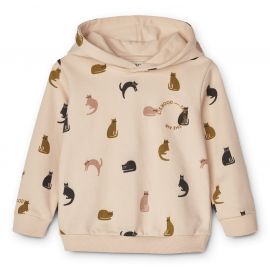 Sweat à capuche Hildur - Miauw & Apple blossom mix