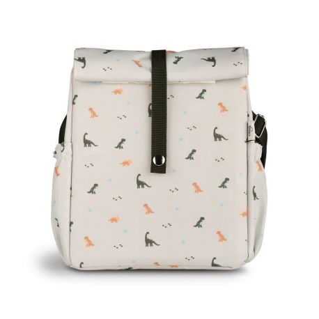 Sac à déjeuner isotherme Rollup - White dino