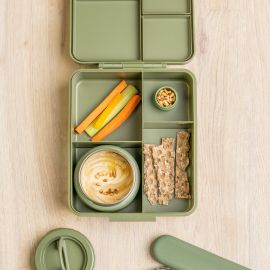Grand bento avec pot alimentaire isotherme - Green