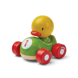 Plan Toys - Petite voiture en bois Racer Canard