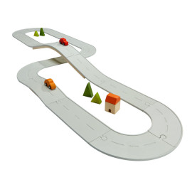 Plan Toys - Circuit voiture caoutchouc - Grand set