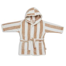 Jollein - Peignoir Stripe éponge - Biscuit