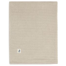 Jollein - Couverture Berceau Pure Knit Velvet - Nougat GOTS - 75x100cm