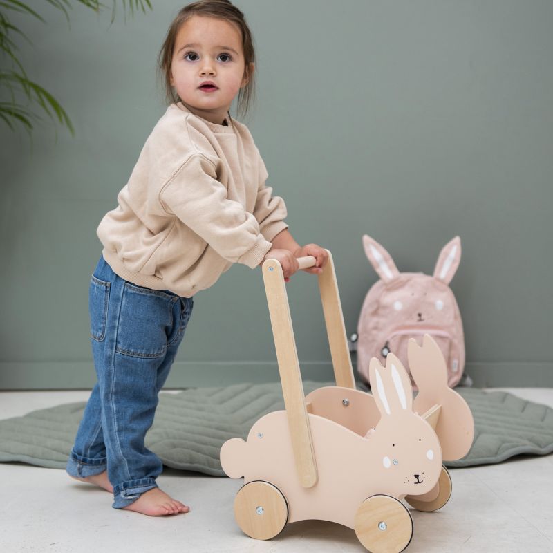 Trixie - Chariot de marche en bois - Mrs. Rabbit - Le Petit Zèbre