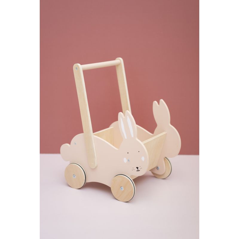 Chariot avec porte-bebe, jeux d'imitation