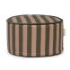 Pouf tabouret Majestic - green taupe stripes