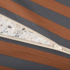 Matelas de sol Majestic - blue brown stripes