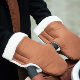 Gants waterproof pour poussette Baby on the go - clay brown