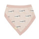 Bavoir bandana réversible - 0 à 12 mois - Phoques Rose