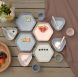 Assiette Geo - Grey blue
