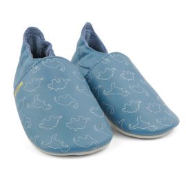 Chaussons Soft Sole - 11525 - Dino blue