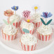 Kit de cupcake de jardin de fleurs (x 12 toppers)