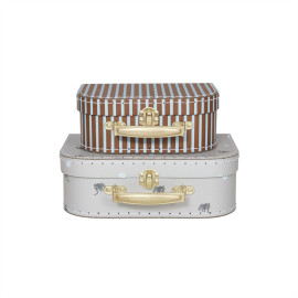 Set de 2 valises mini valises Elephant & Stripe - Pale Blue