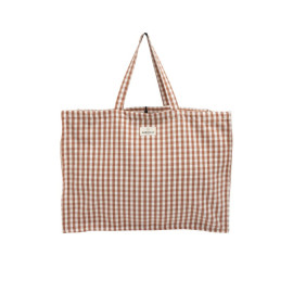Sac Week-End En Coton Vichy Brique