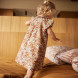 Robe De Pyjama Flower Bois De Rose - 2 Ans