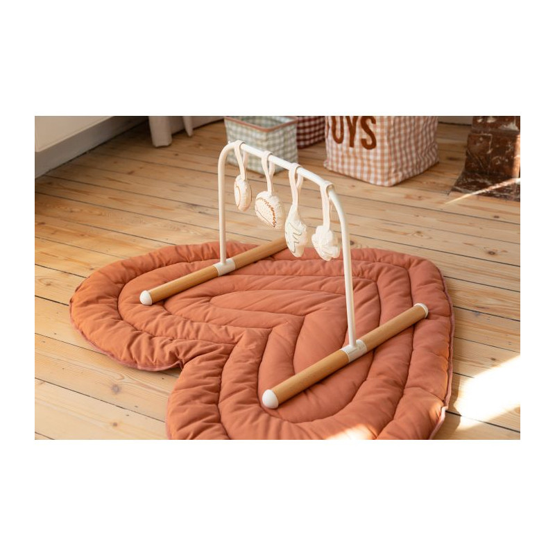 Childhome Tapis de Jeux Coeur - Terracotta - Tapis éveil Childhome