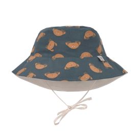 Chapeau de soleil réversible anti-UV - Crabes - Bleu