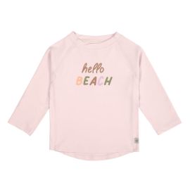 T-shirt de bain anti UV manches longues - Hello Beach - Rose clair