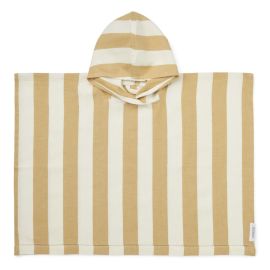 Poncho de bain Roomie - Y & D Stripe White & Yellow mellow